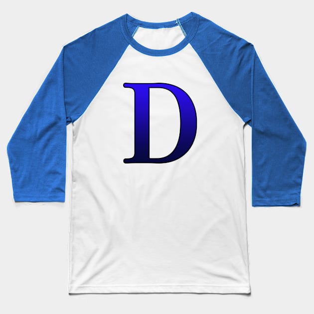 Blue Roman Numeral 500 D Baseball T-Shirt by Numerica